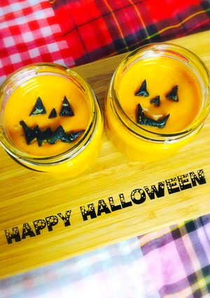 ミキサーで簡単☆ハロウィンかぼちゃプリン-レシピのメイン写真