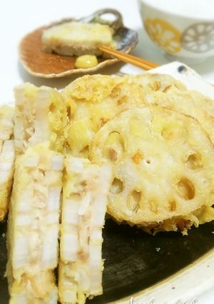 ウチはツナで！大好き♡蓮根 はさみ揚げ♡-レシピのメイン写真