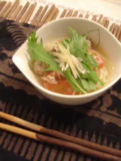 トマトスープの変わり素麺-レシピのメイン写真
