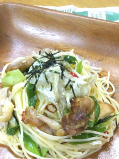 ねぶかねぎとチキンのパスタ柚子胡椒味-レシピのメイン写真