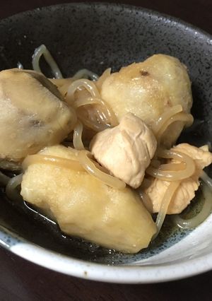 簡単☆里いもと鶏むね肉としらたきの煮物-レシピのメイン写真