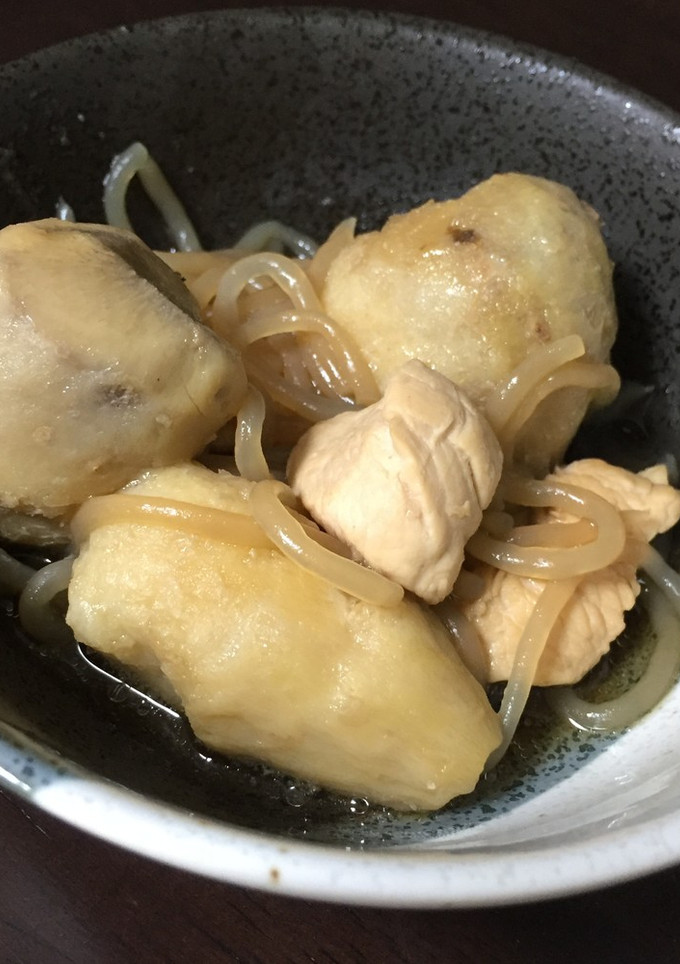 簡単☆里いもと鶏むね肉としらたきの煮物-レシピのメイン写真