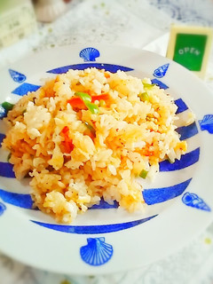 材料2つ5分で出来る餃子DE炒飯-レシピのメイン写真