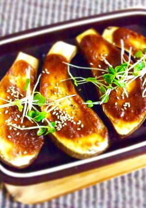 秋茄子のたま味噌田楽-レシピのメイン写真