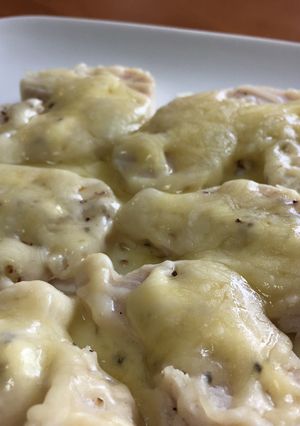 簡単！鶏ハムのチーズ焼き。おつまみに♪-レシピのメイン写真