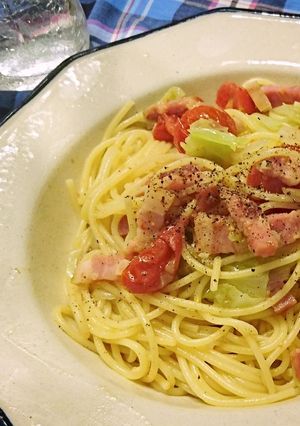お野菜の彩りきれいなアンチョビパスタ。-レシピのメイン写真