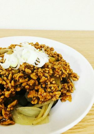 なすともやしのそぼろ和風あんかけ-レシピのメイン写真