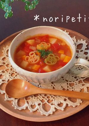 簡単♡お野菜たっぷりミネストローネ-レシピのメイン写真