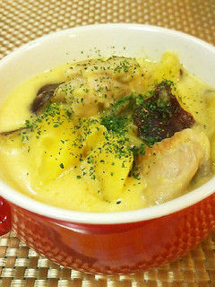 超簡単♡さつま芋&鶏肉のコーンスープ煮♪-レシピのメイン写真