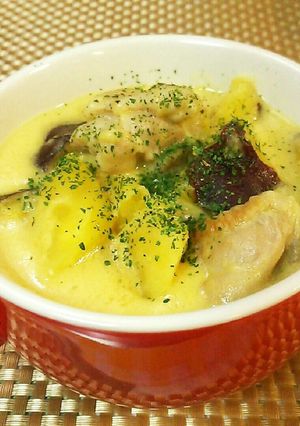 超簡単♡さつま芋＆鶏肉のコーンスープ煮♪-レシピのメイン写真