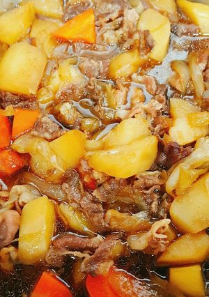 簡単!煮くずれしない肉じゃが♡-レシピのメイン写真
