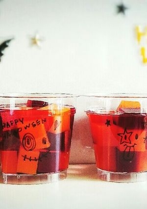 ハロウィンに☺アガーでカラフルゼリー♪-レシピのメイン写真