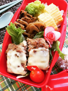 お弁当にぴったり!スクエアハンバーグ-レシピのメイン写真