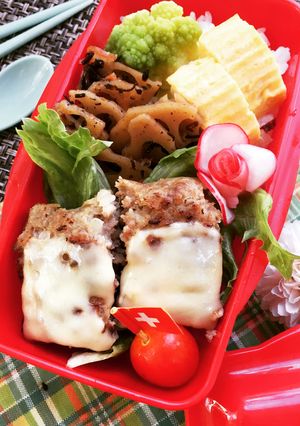 お弁当にぴったり！スクエアハンバーグ-レシピのメイン写真