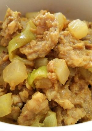コロコロ大根＆白ねぎ☆甘辛カレーそぼろ-レシピのメイン写真
