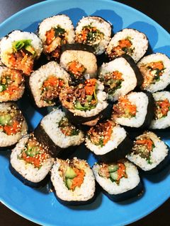 簡単恵方巻にもおすすめ韓国海苔巻きキンパ-レシピのメイン写真