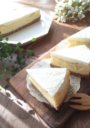 爽やか2層のチーズケーキ-レシピのメイン写真