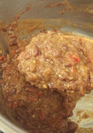 小豆でメキシカンリフライドビーンズ-レシピのメイン写真