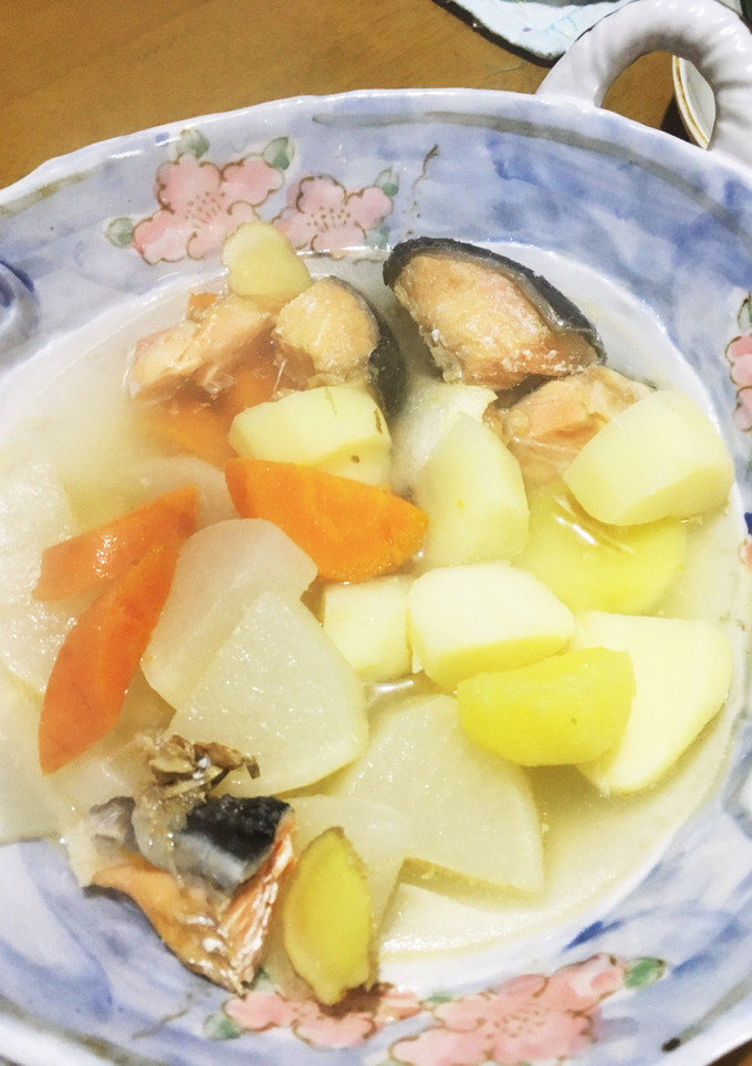鮭と大根ジャガイモの炊いたん-レシピのメイン写真