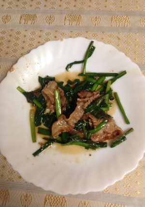 材料3つ!簡単豚ニラ炒め-レシピのメイン写真