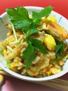 秋鮭の炊き込みご飯-レシピのメイン写真