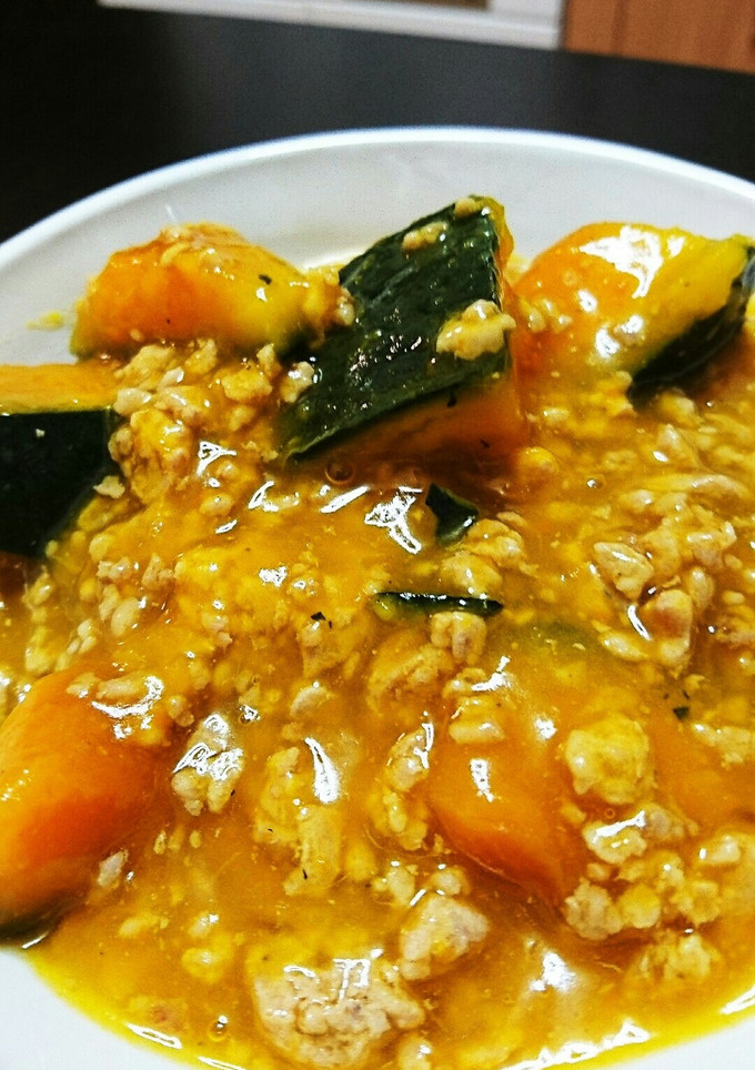 とろとろひき肉あんのかぼちゃの煮物-レシピのメイン写真