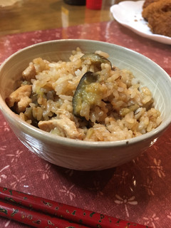 豚と茄子の混ぜごはん(味噌味)♪-レシピのメイン写真