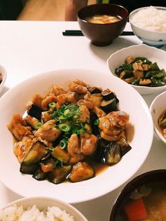鶏肉と茄子の甘酢炒め-レシピのメイン写真