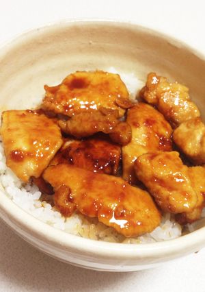 やわらか鶏胸肉の蒲焼丼-レシピのメイン写真