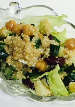 超手抜き！でも美味しいキヌアと豆のサラダ-レシピのメイン写真