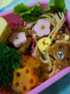 リラックマのたらこスパゲティーキャラ弁-レシピのメイン写真