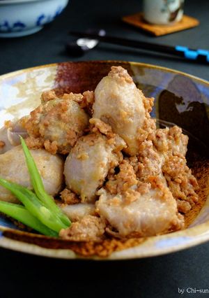 煮物風☆里芋の旨味噌そぼろ絡め！-レシピのメイン写真