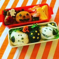 รูปของ スヌーピーのハロウィン弁当