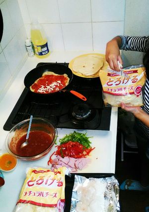 フライパンで簡単ビザ-レシピのメイン写真
