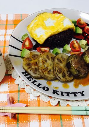 茄子とれんこんの肉詰め♪-レシピのメイン写真