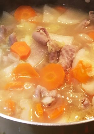 塩味でウマウマ！野菜たっぷり♫もつ煮込み-レシピのメイン写真