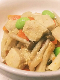 高野豆腐とれんこんの味噌煮-レシピのメイン写真