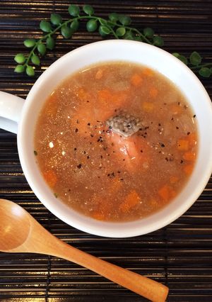ほっこり♡鮭と野菜の洋風スープ-レシピのメイン写真
