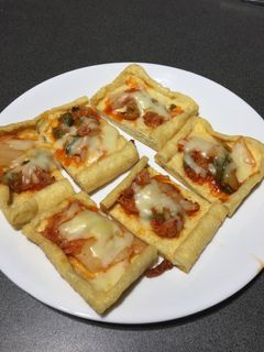 油揚げのキムチピザ-レシピのメイン写真