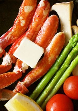 通販の冷凍カニのむき身でバター焼き-レシピのメイン写真