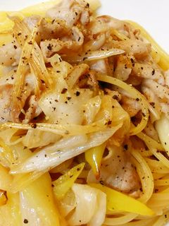 ネギ豚パスタ ゆず胡椒風味-レシピのメイン写真