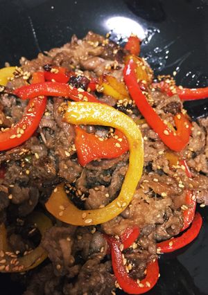 牛肉とパプリカの炒め物-レシピのメイン写真