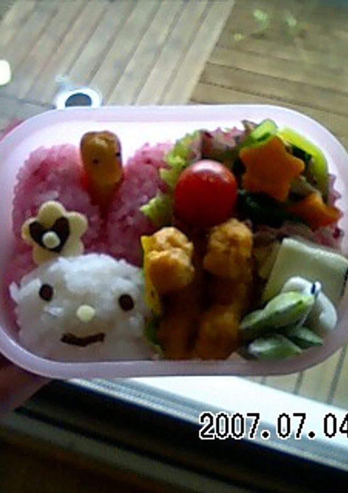 幼稚園　マイメロちゃんお弁当-レシピのメイン写真