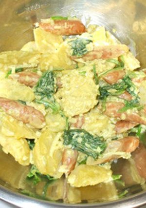 カレーポテトサラダ♪レンジで簡単♪玉ねぎ-レシピのメイン写真