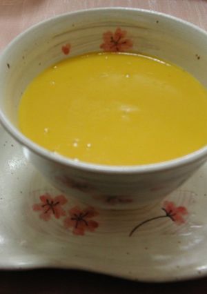 超簡単♪冷かぼちゃスープ（火を使いません-レシピのメイン写真