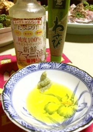 刺身にはアマニ油！-レシピのメイン写真