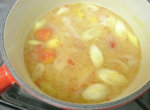 ミニトマト・トマトで作る味噌汁-レシピのメイン写真
