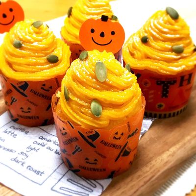 かぼちゃカップケーキ☆ハロウィン b580aebdda9b15ef09951278edfa5e