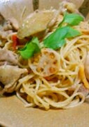 柿とトマトのスパゲティー☆-レシピのメイン写真