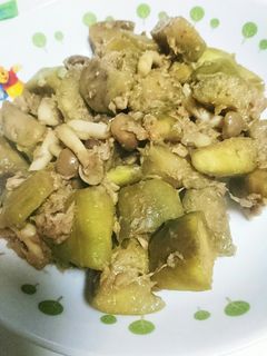なすとしめじとツナの炒め物-レシピのメイン写真